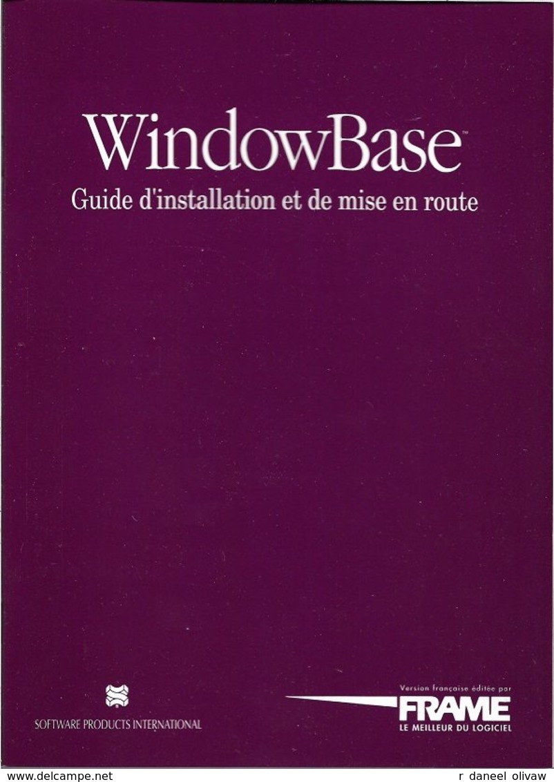 WindowBase Pour Windows 3.0 Ou Supérieur (1992, TBE+) - Sonstige & Ohne Zuordnung