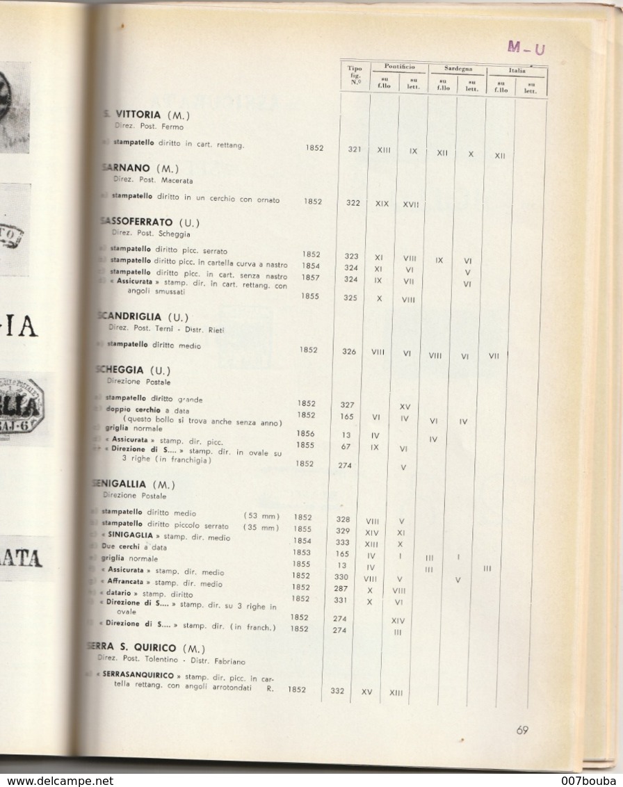 Italie - Vatican - Stato Pontifico / Bolli ed Annullamenti  Postali / A. Bürgisser 1960 / 125 pages