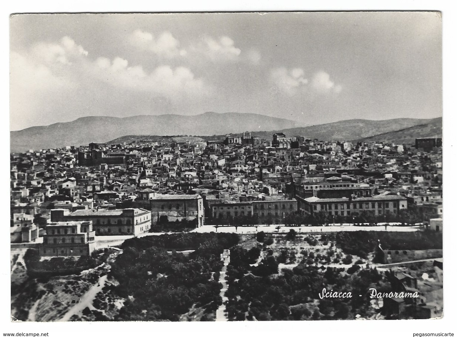 1109 - SCIACCA PANORAMA AGRIGENTO 1950 CIRCA - Agrigento