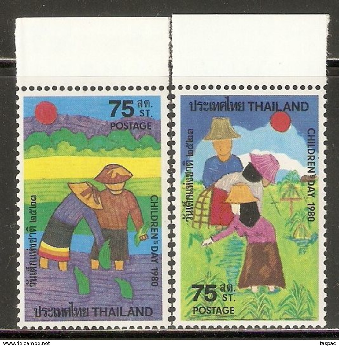 Thailand 1980 Mi# 932-933 ** MNH - Children's Day - Thaïlande