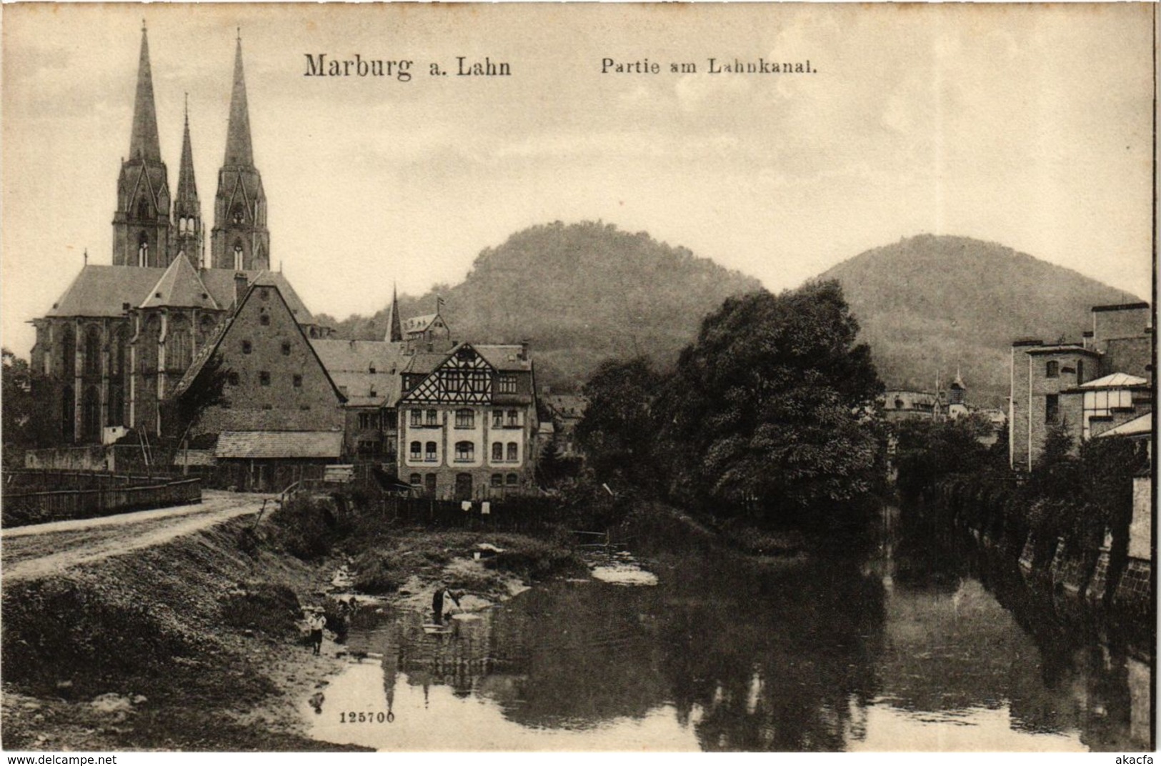 CPA AK Marburg Partie Am Lahnkanal GERMANY (899396) - Marburg