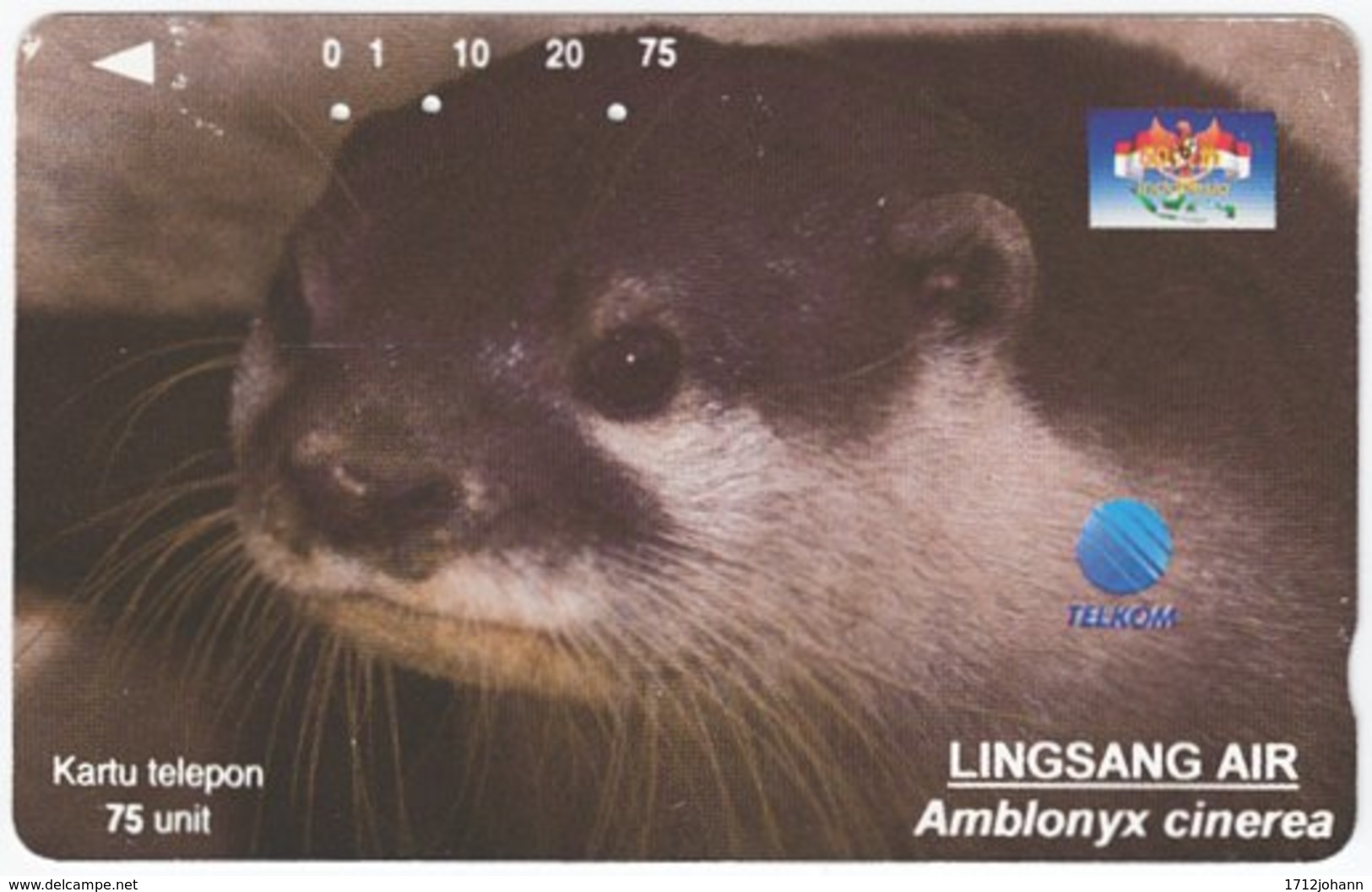 INDONESIA A-389 Magnetic Telekom - Animal, Sea Otter - Used - Indonesien