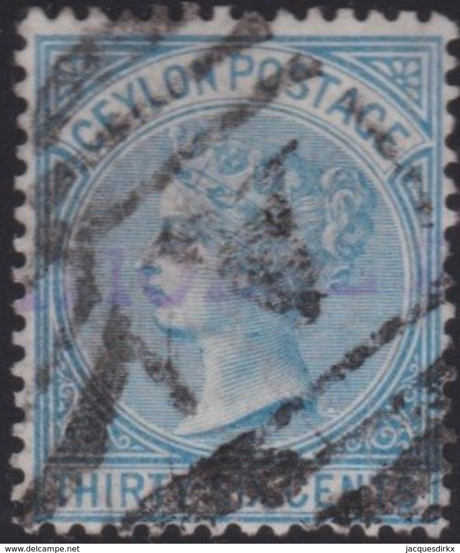 Ceylon     .    SG   .   129       .     O   .   Cancelled .   /   .   Gebruikt - Ceylon (...-1947)