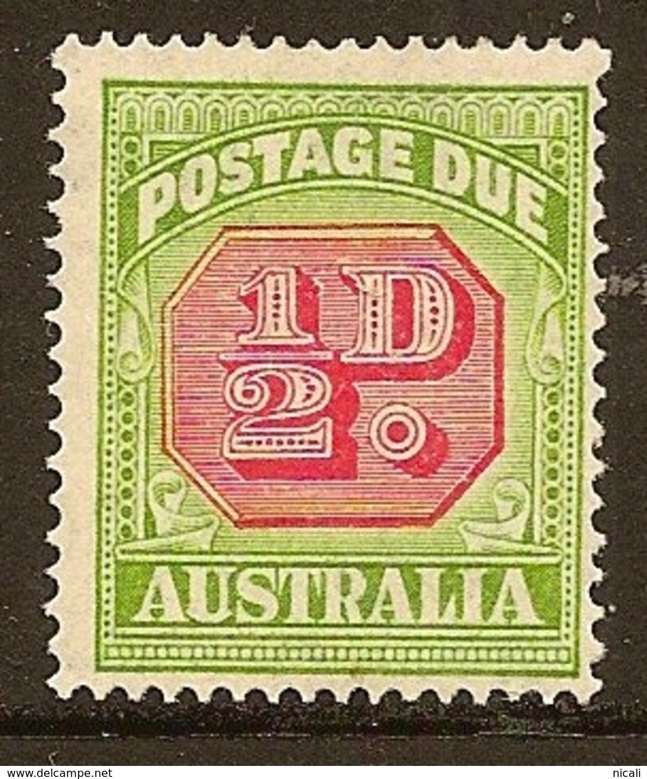 AUSTRALIA 1938 1/2d Postage Due SG D112 HM #BE22 - Strafport