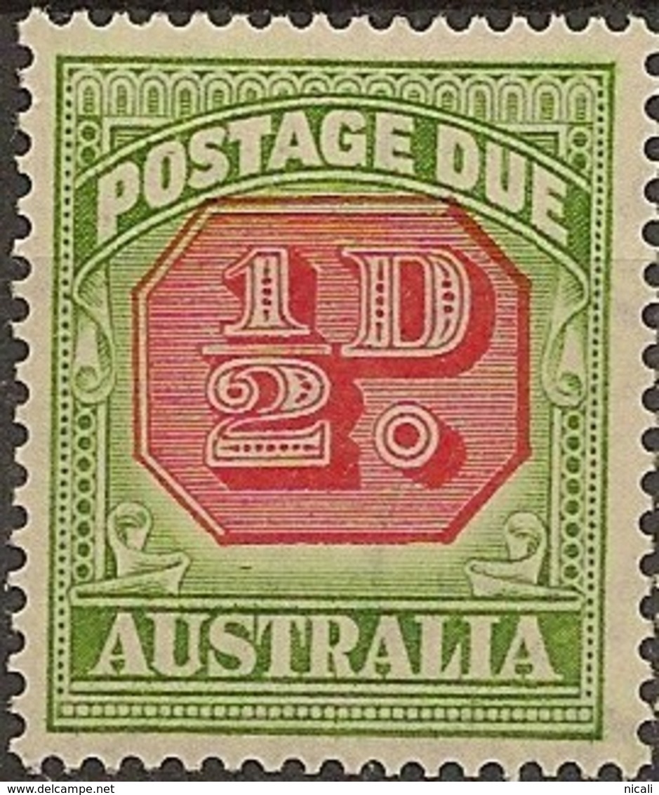 AUSTRALIA 1938 1/2d Postage Due SG D112 HM #BE337 - Strafport