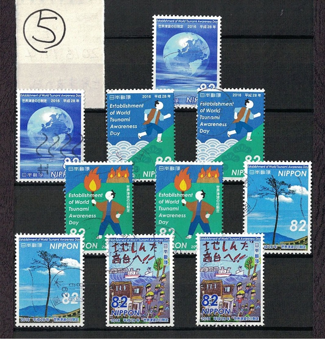 Japan 2016.11.04 Establishment Of World Tsunami Awareness Day (used)⑤ - Used Stamps