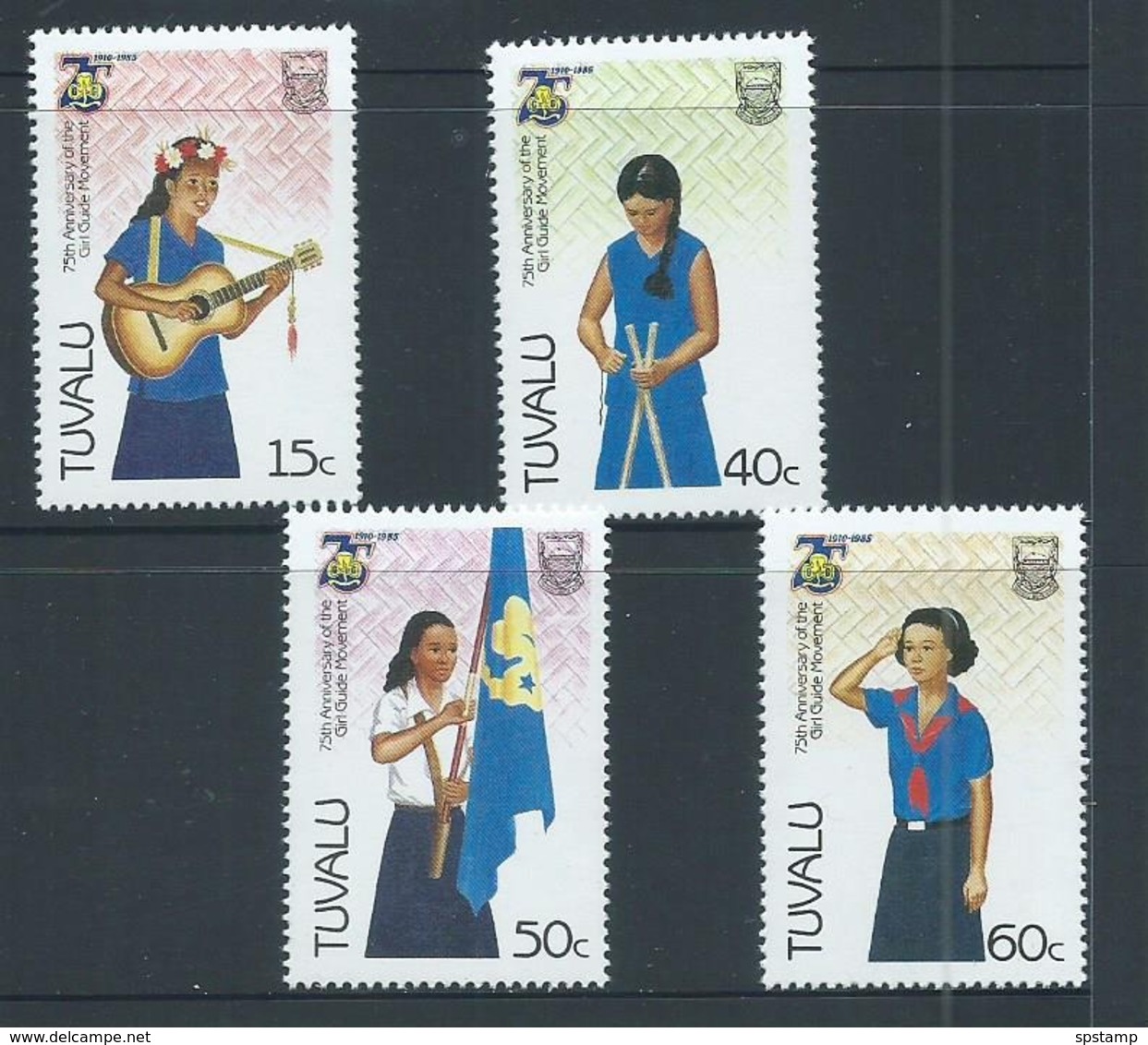 Tuvalu 1986 Girl Guide Set Of 4 MNH - Tuvalu