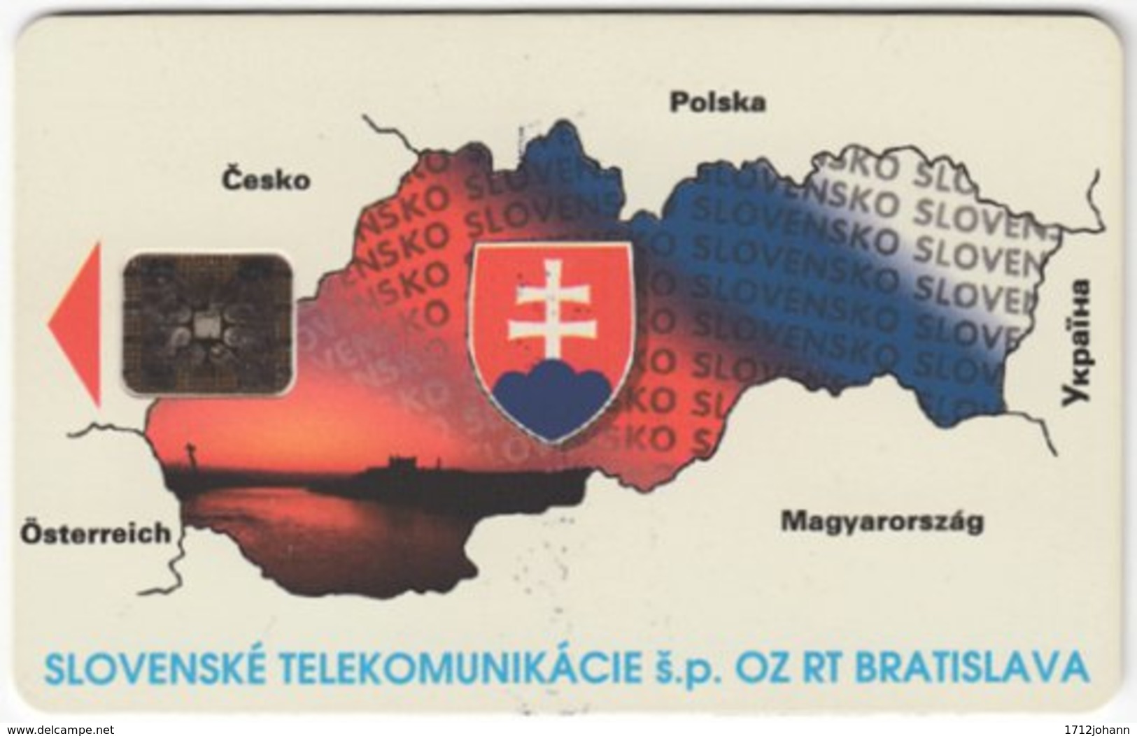 SLOVAKIA C-209 Chip Telekom - Map, Slovakia - Used - Kroatien