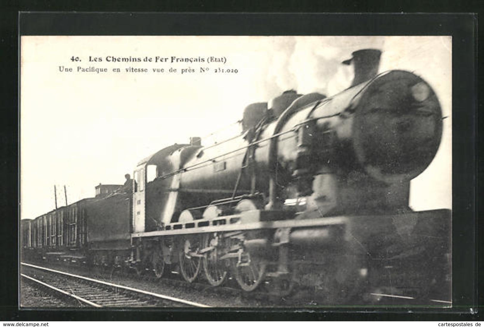 CPA Französische Chemin De Fer No. 231.020 Auf Der Strecke, Etat - Trenes