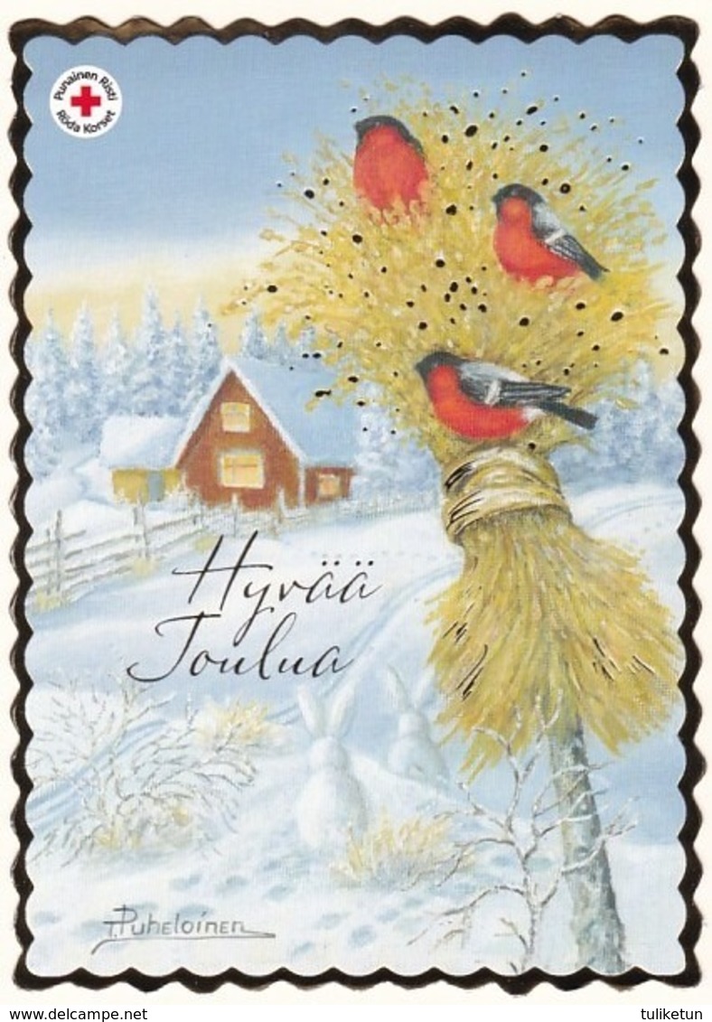 Postal Stationery - Birds - Bullfinches In Winter Landscape - Red Cross 2019 - Suomi Finland - Postage Paid - Postal Stationery