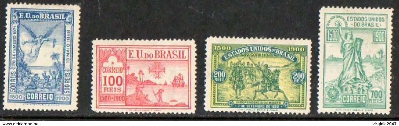 1900 Brasil E.U. Do BRASIL 4v. Serie Completa Nueva - Neufs