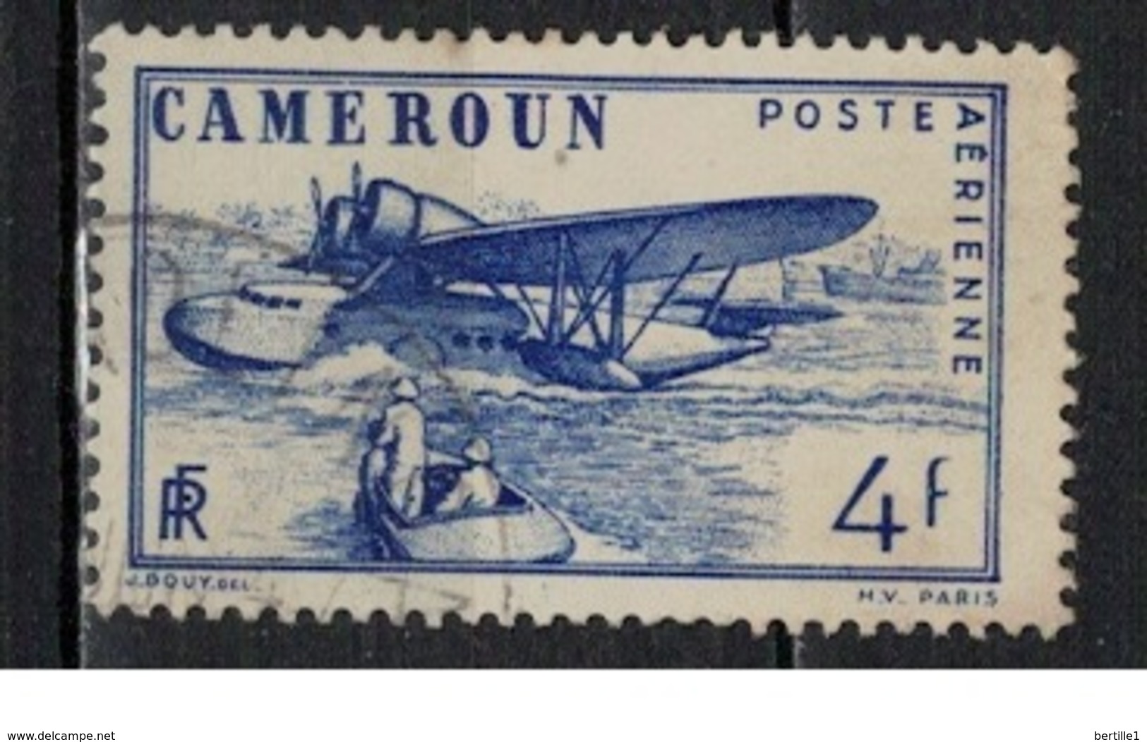 CAMEROUN             N°     YVERT   PA 6 ( 3 )    OBLITERE       ( Ob  5/47 ) - Airmail