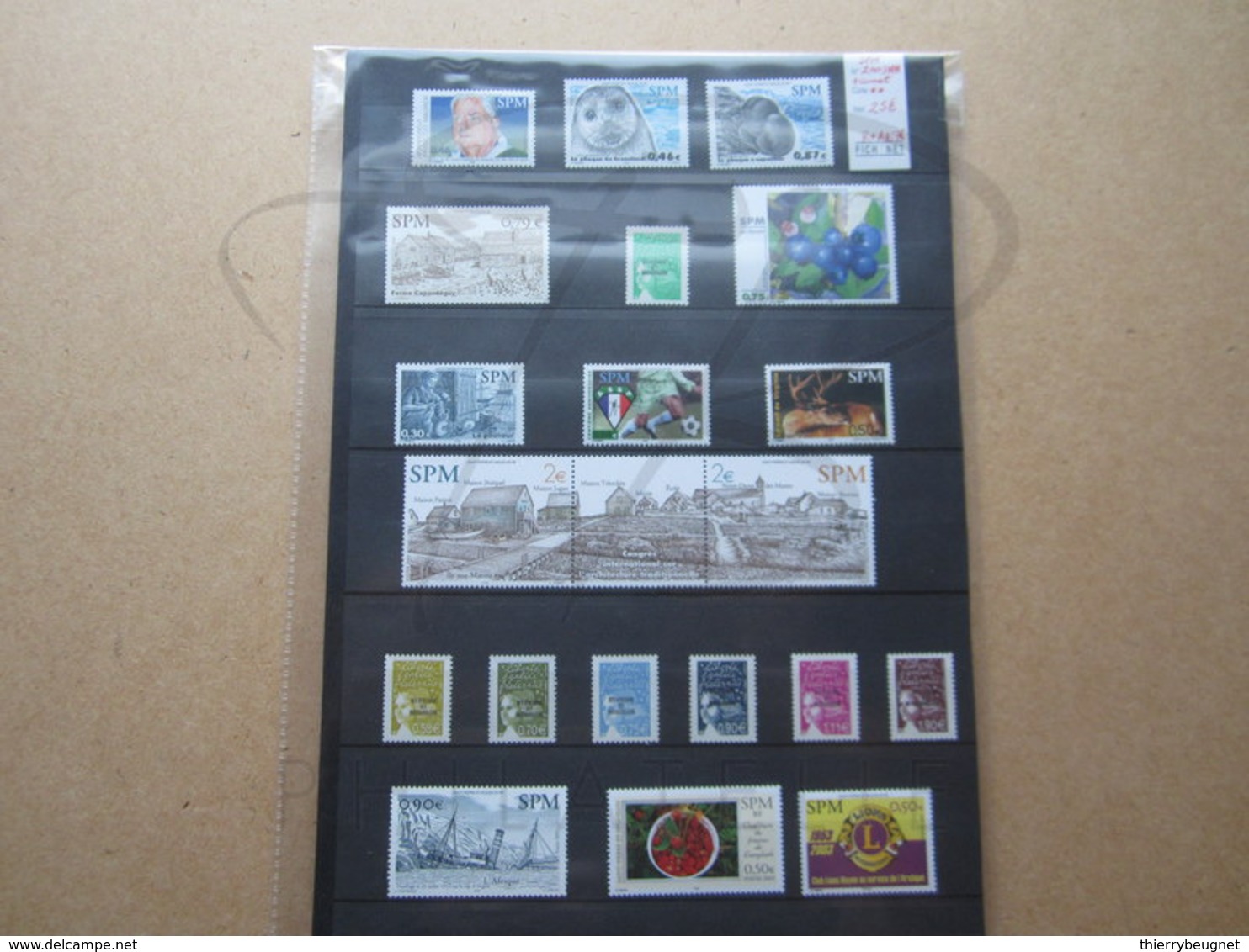 VEND BEAUX TIMBRES DE S.P.M. , ANNEE 2003 + PA + CARNET , XX !!! - Années Complètes