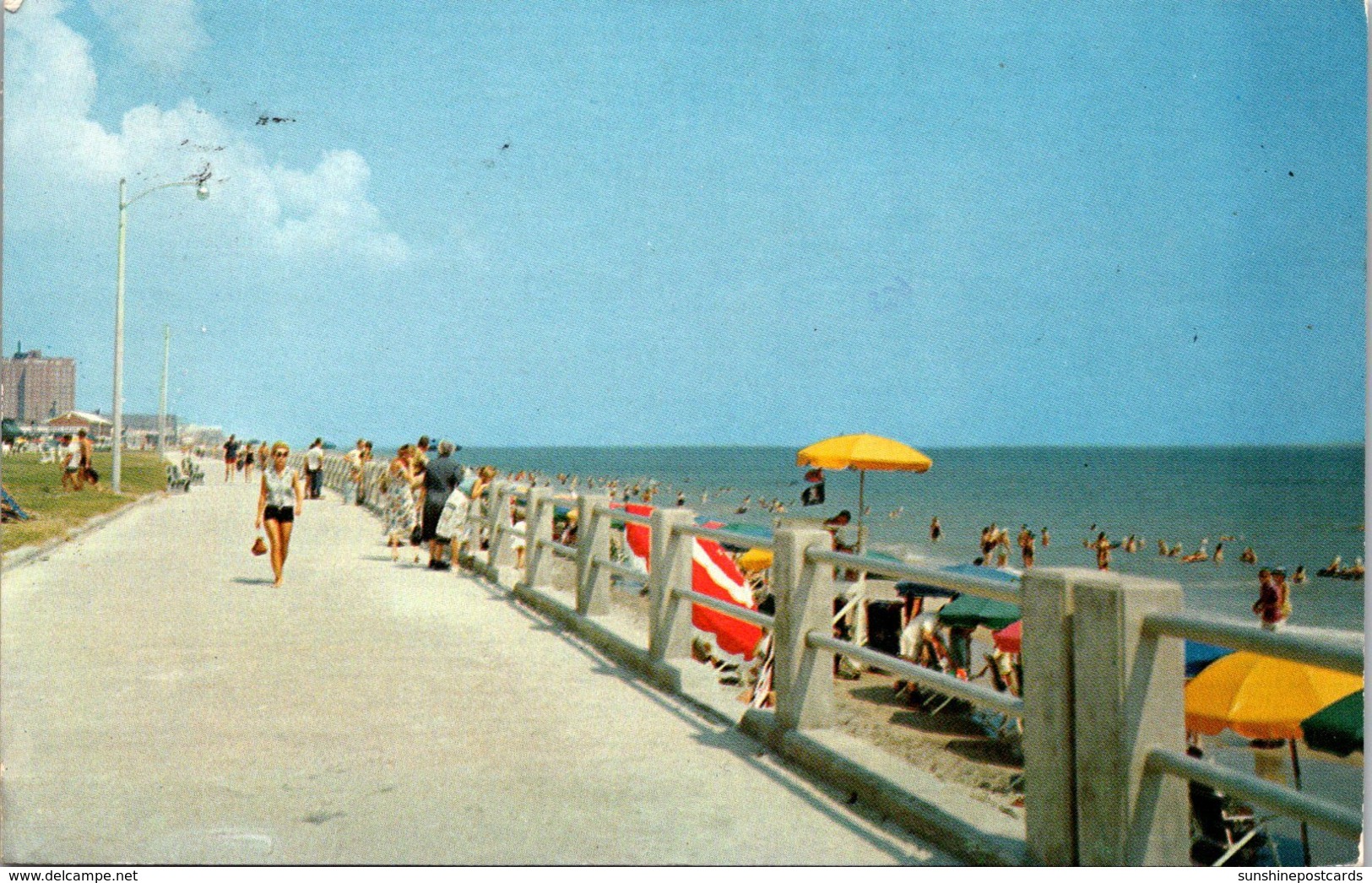 Virginia Virginia Beach Boardwalk Scene 1956 - Virginia Beach