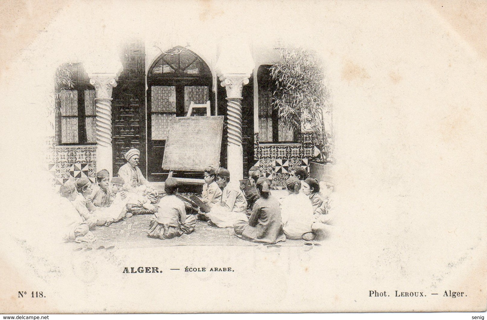 ALGERIE - ALGER - 118 - Ecole Arabe  - Phot. Leroux Alger - - Algeri