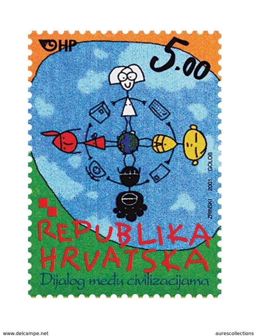 CROATIA 2001 DIALOGUE DIALOGO DIALOG AMONG CIVILIZATIONS CIVILISATIONS JOINT ISSUE MNH - Emissions Communes