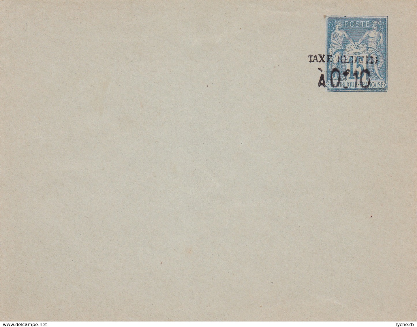 Enveloppe Sage 15 C Bleu J68 Neuve - Standard Covers & Stamped On Demand (before 1995)