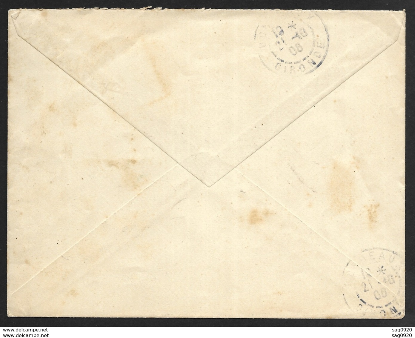 Lot Et Garonne-Enveloppe Avec Cachet De Port Sainte Marie Sur N°134 - 1877-1920: Période Semi Moderne