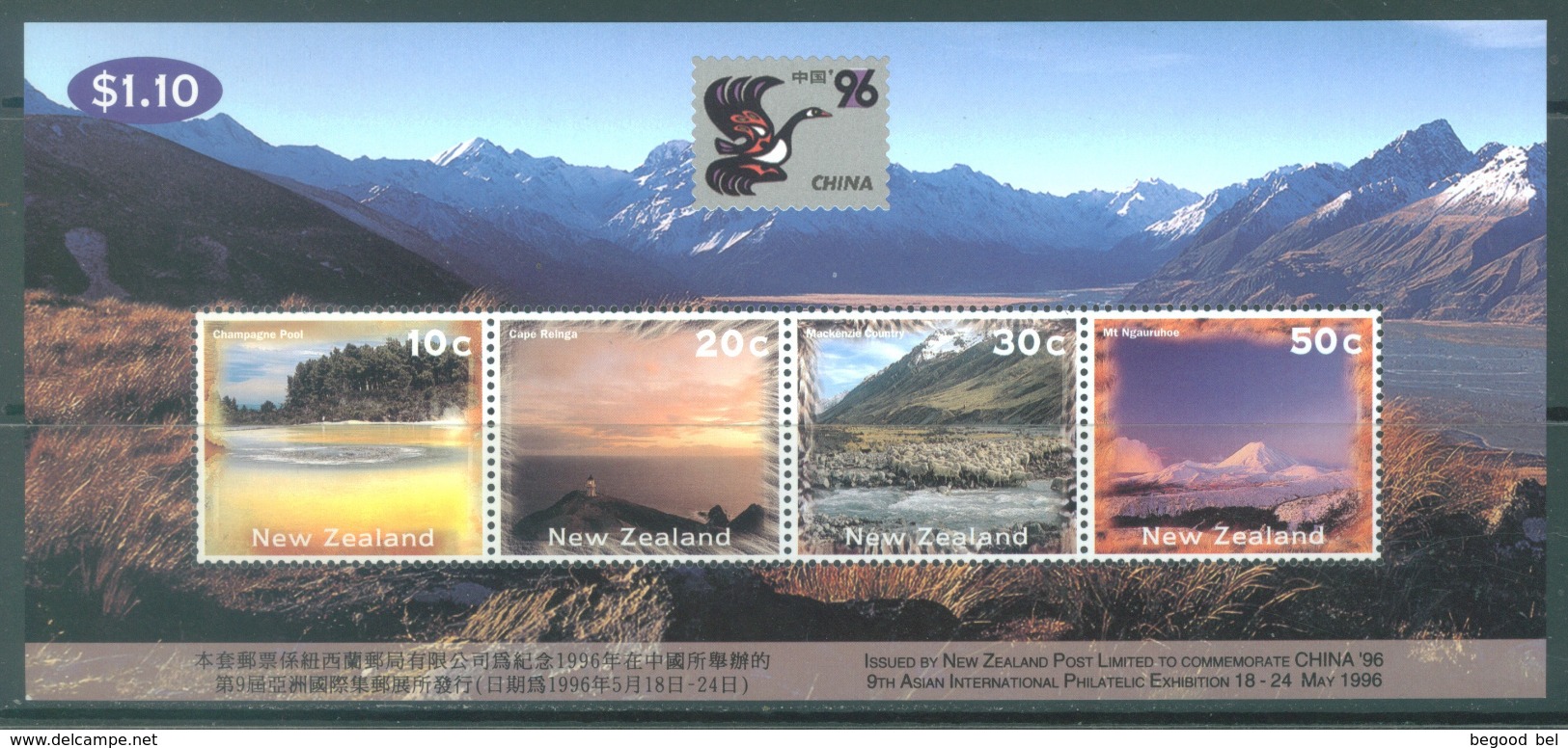 NEW ZEALAND - MNH/**. - 1996 - CHINA EXPO 96 - Yv Bloc 105 - Lot 20608 - Blocs-feuillets