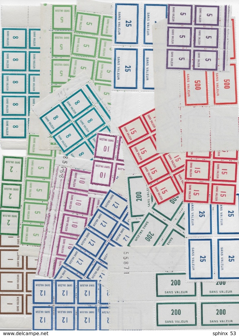 Vrac FICTIFS Avant 1960 - Neufs ** En Fragments (- 10 T Avec AD) - Fictifs