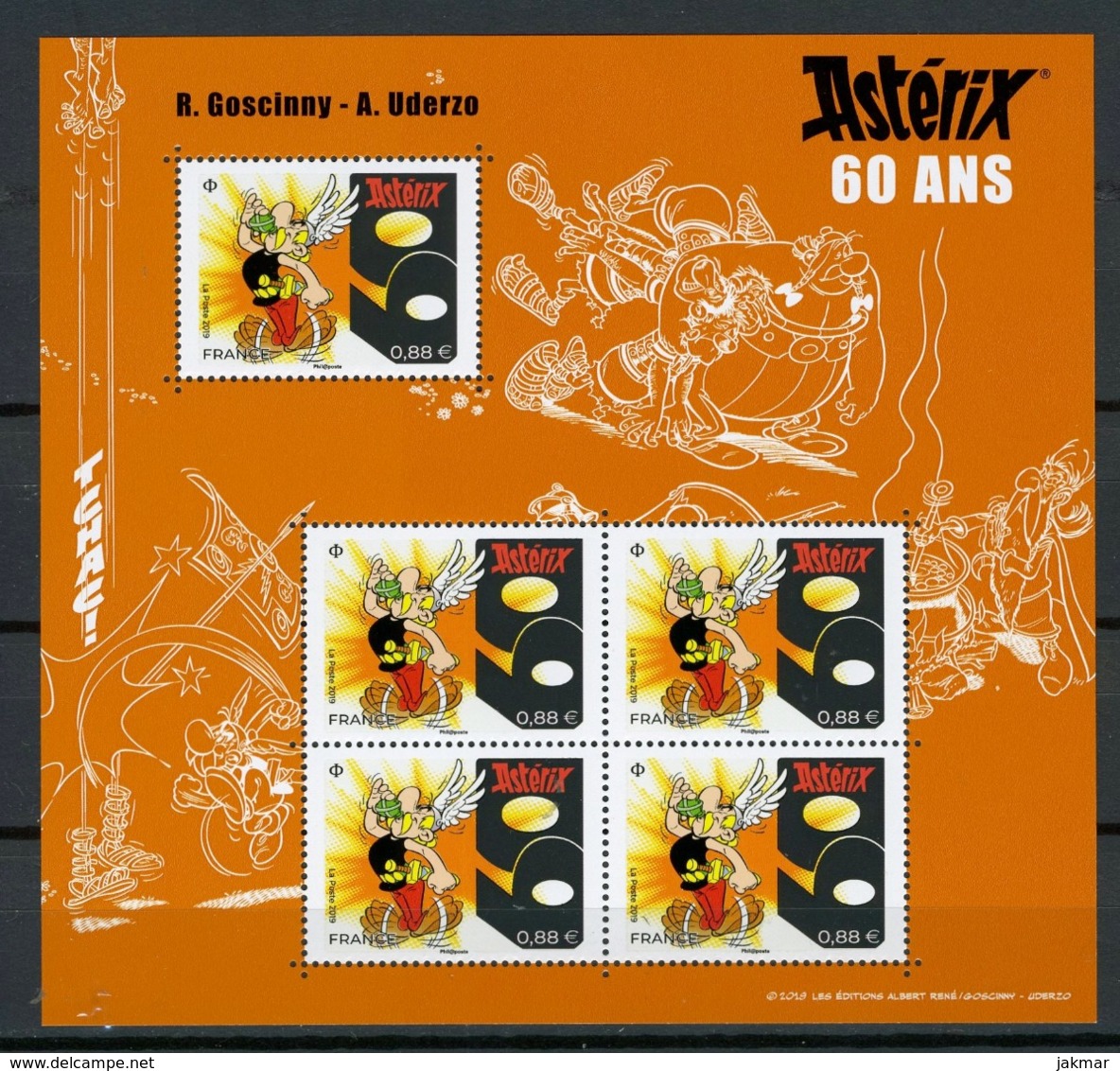 FRANCE 2019 / Mini Feuille ASTERIX  60 Ans Neuf ** - Ungebraucht