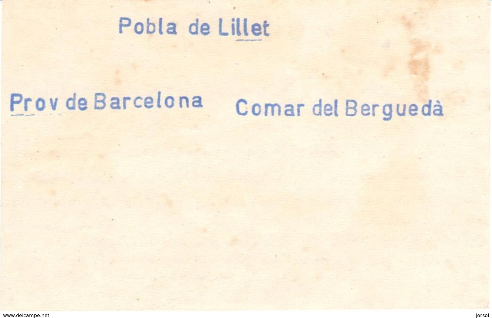 POSTAL    POBLA DE LILLET  -BARCELONA  -MONASTERIO - Otros & Sin Clasificación