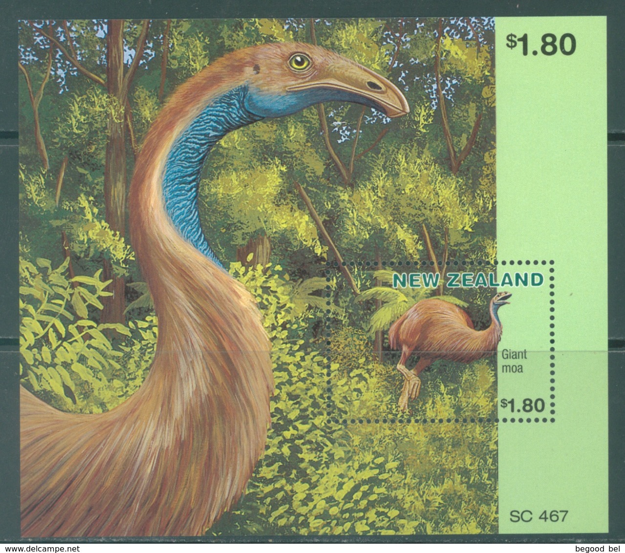 NEW ZEALAND - MNH/** - 1996 - GIANT MOA - Yv BLOC 109 - Lot 20614 - Blocs-feuillets