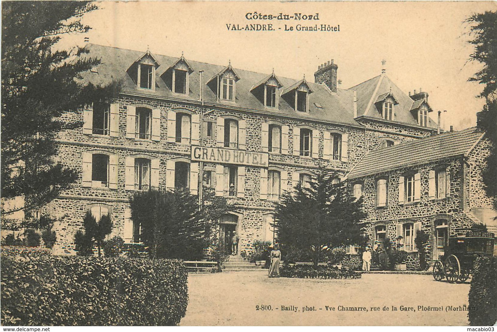 22 Côtes D'Armor : Val-André Le Grand Hôtel  Réf 7412 - Autres & Non Classés