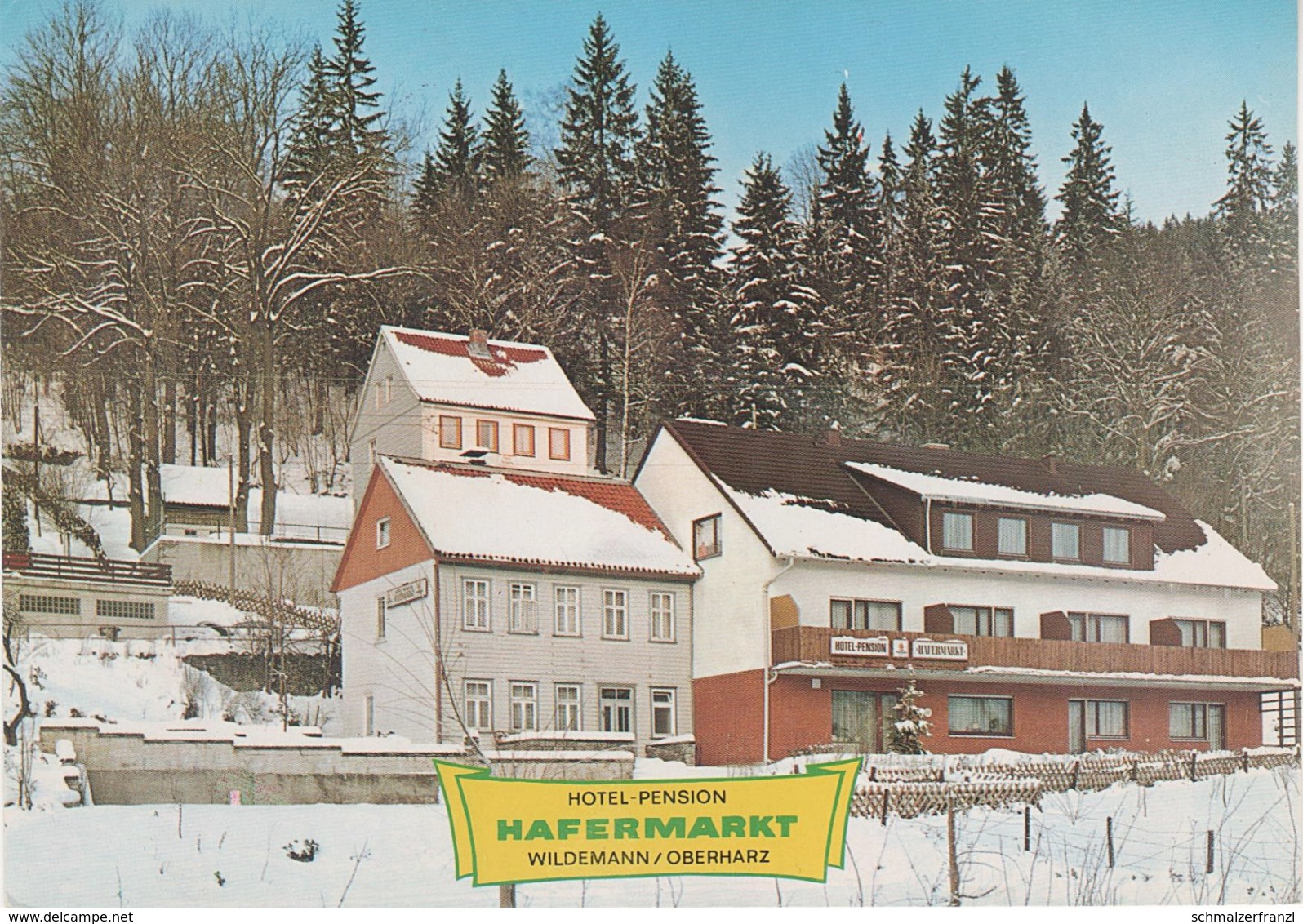 AK Wildemann Harz Hotel Pension Hafermarkt Clausthal Zellerfeld Bergstadt Bad Grund Bockswiese Lautenthal Seesen Goslar - Wildemann