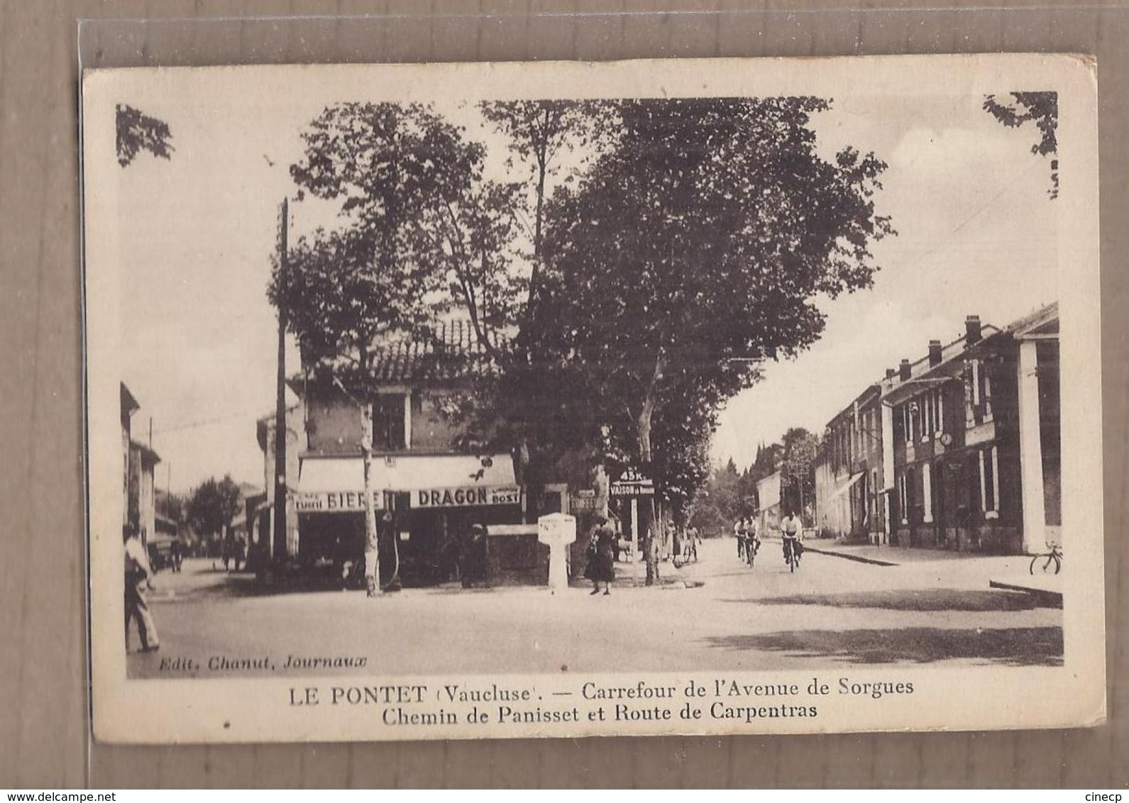 CPA 84 - LE PONTET Carrefour De L'Avenue De Sorgues Chemin De Panisset Et Route De Carpentras - TB PLAN Rues Patte D'Oie - Le Pontet