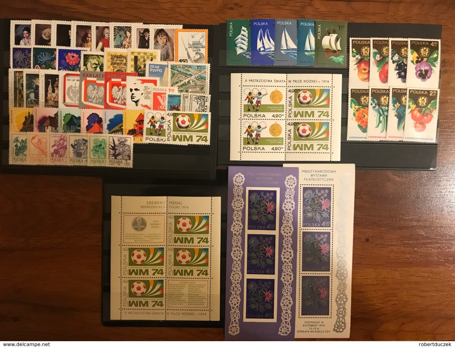 Poland 1974 Complete Year Set With Souvenir Sheets Basic MNH Perfect Mint Stamps. 56 Stamps And 4 Souvenir Sheets - Full Years