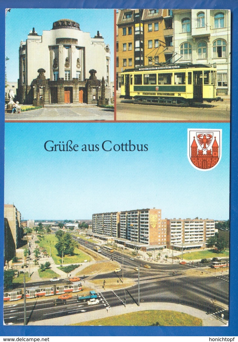 Deutschland; Cottbus; Multibildkarte Mit Strassenbahn - Cottbus