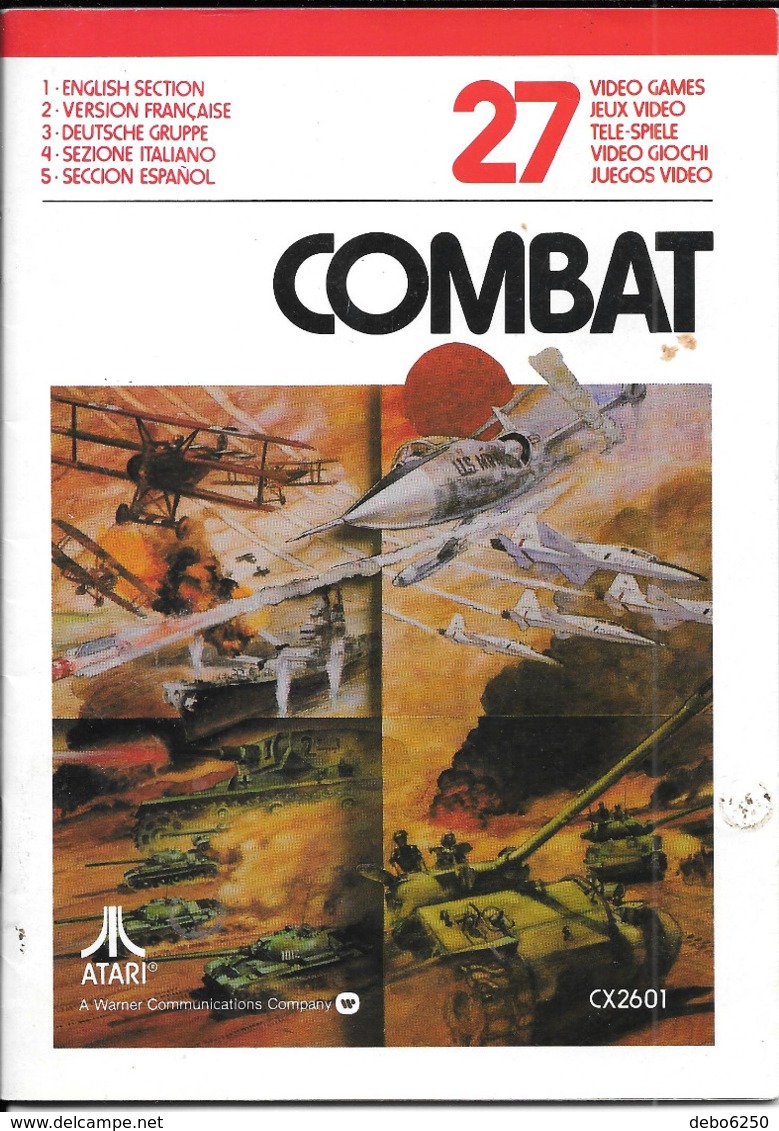 Manuel ATARI Combat 27 - Atari 2600