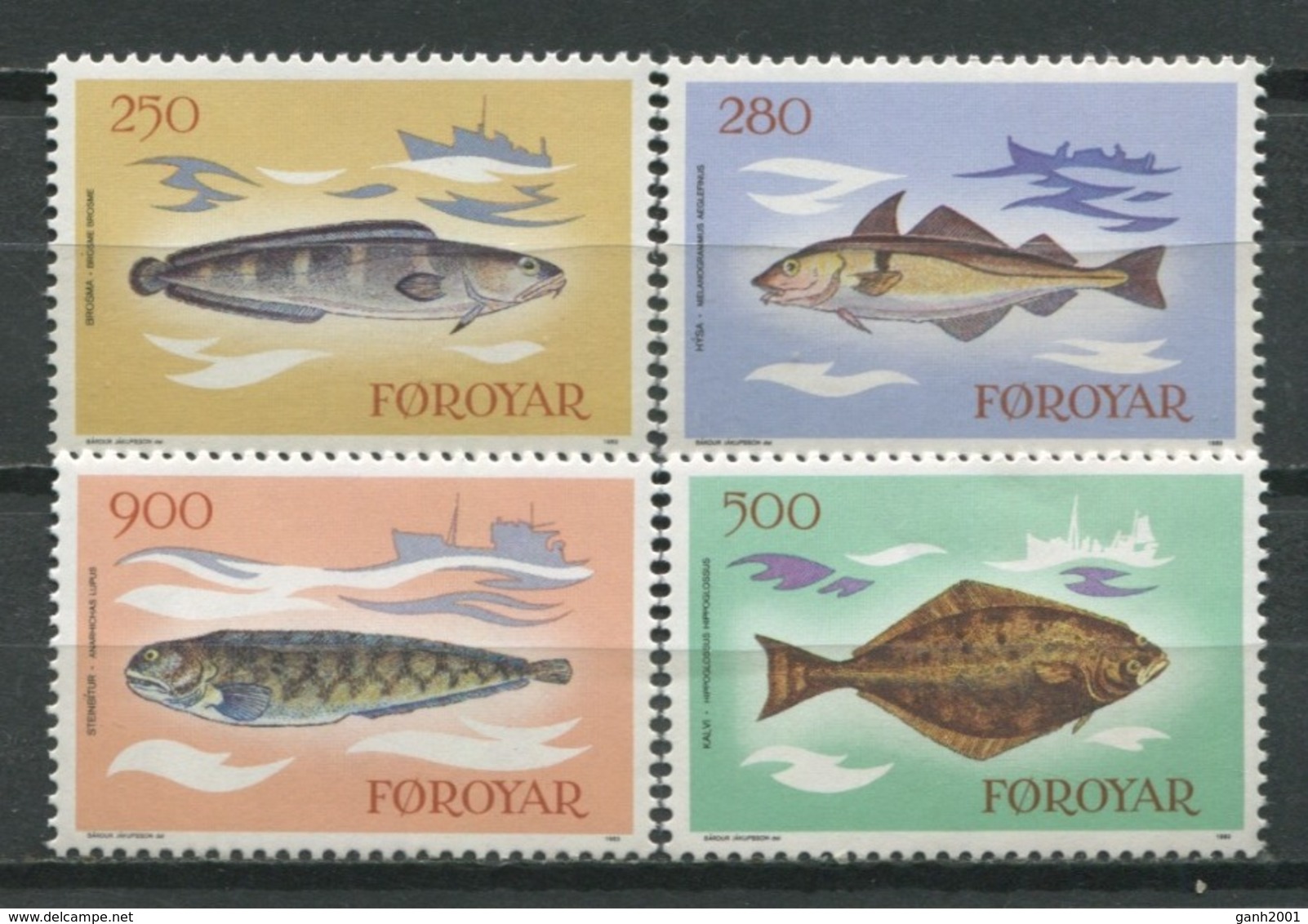 Faroe Islands 1983 Feroe / Fish Fishes MNH Peces Fische / Cu8825  36-2 - Peces