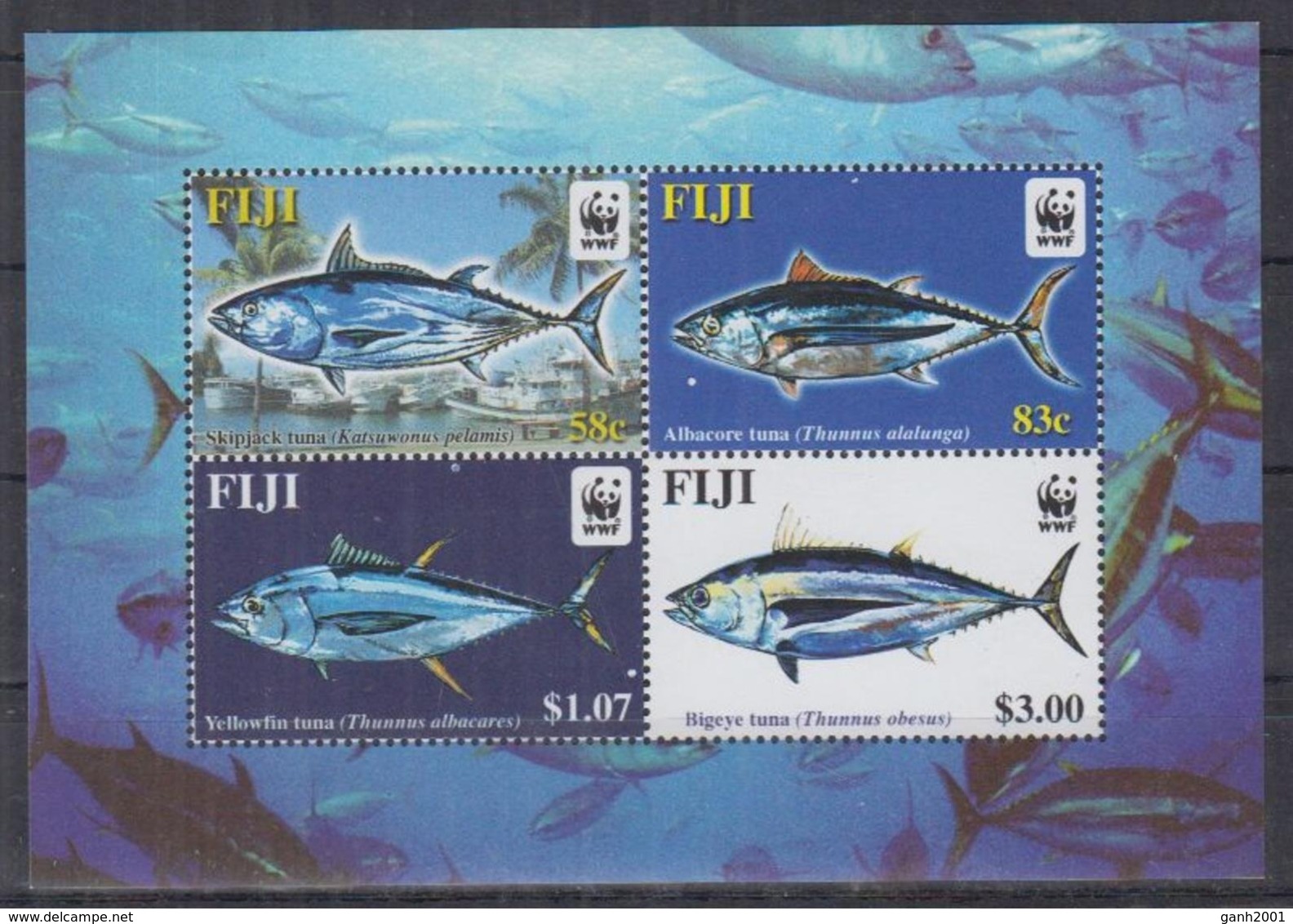 Fiji 2004 / Fishes WWF MNH Peces Poisson Fische / Cu2528  33-54 - Peces