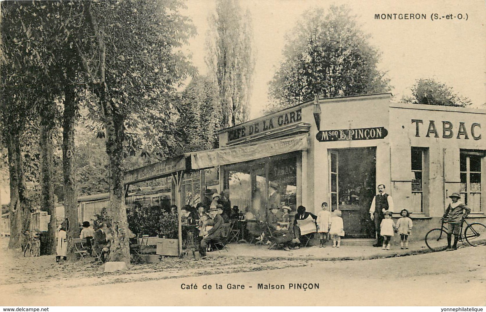 91 - Essonne - MONTGERON - 912703 - Café De La Gare - Maison PINCON - Montgeron