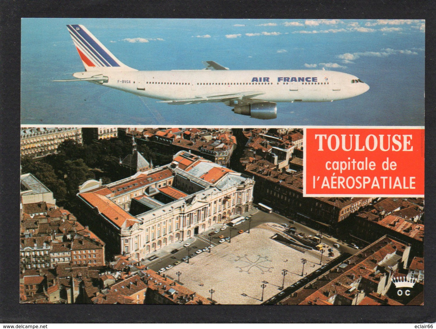 31 TOULOUSE CAPITALE DE L AEROSPATIALE AIRBUS AIR FRANCE F-BVGA  CP AVION AIRPORT AEROPORT - 1946-....: Moderne