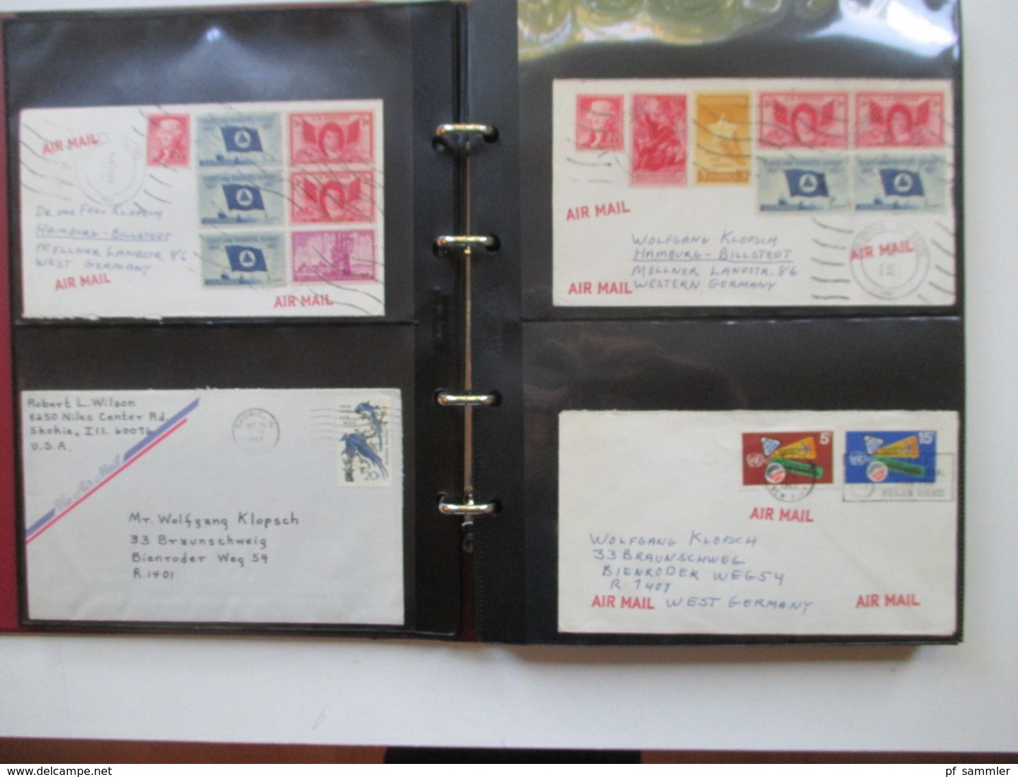 USA Belege Sammlung Ab 1947 - 80er Jahre 249 Stk In 4 Alben! FDC / Flugpost / First Flight / Ganzsachen / Sonderbelege - Sammlungen (im Alben)
