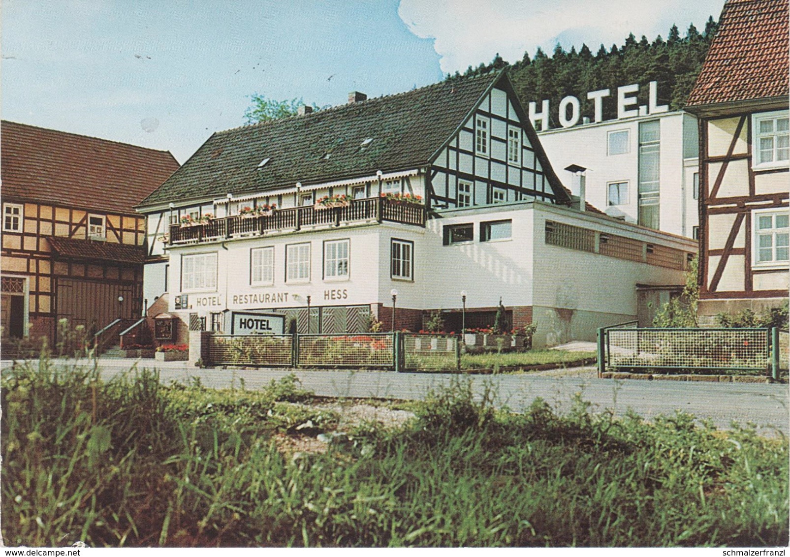 AK Aua Hotel Hess A Saasen Mühlbach Raboldshausen Obergeis Oberaula Kirchheim Ellingshausen Neuenstein Bad Hersfeld - Bad Hersfeld