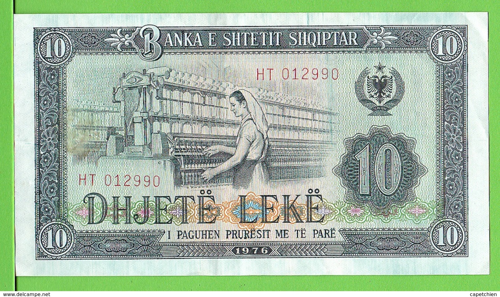 ALBANIE / 10 LEKË / 1976 - Albania