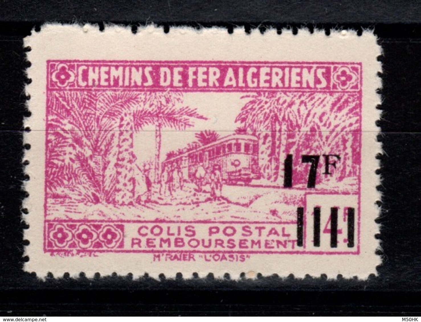 Algerie - Variete Colis Postaux N** Luxe YV 178 Sans Surcharge Controle Des Recettes - Parcel Post