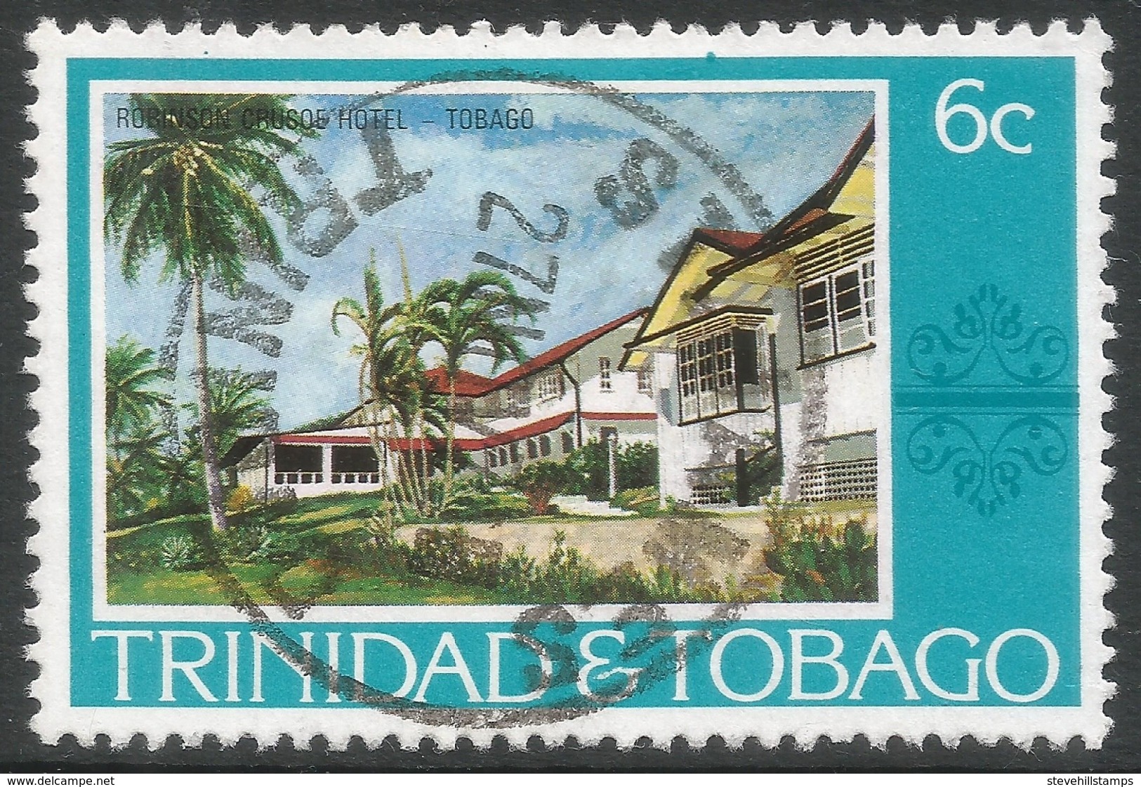 Trinidad & Tobago. 1976 Paintings, Hotels And Orchids. 6c Used. SG 480 - Trinidad & Tobago (1962-...)