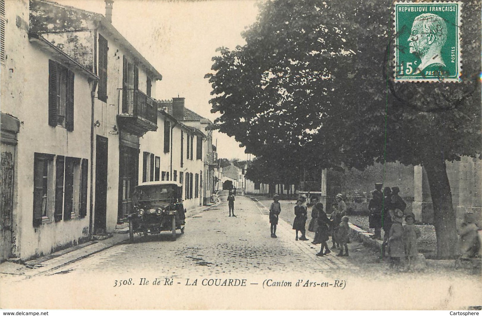 CPA 17 Charente Maritime Inférieure Ile De Ré La Couarde Canton D'Ars En Ré Automobile Voiture - Ile De Ré