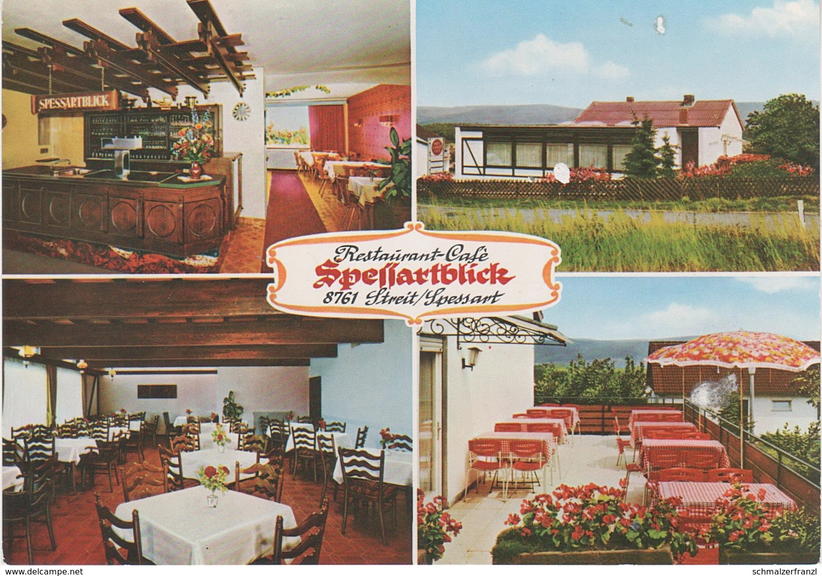 AK Streit Spessart Restaurant Cafe Spessartblick Mechenhard Eschau Schippach Obernburg Erlenbach Wörth Klingenberg Main - Miltenberg A. Main