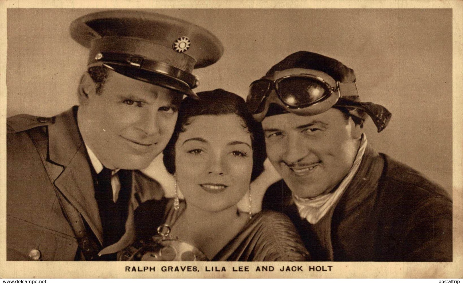 RALPH GRAVES, LILA LEE AND JACK HOLT. - PLAIN BACK - Acteurs