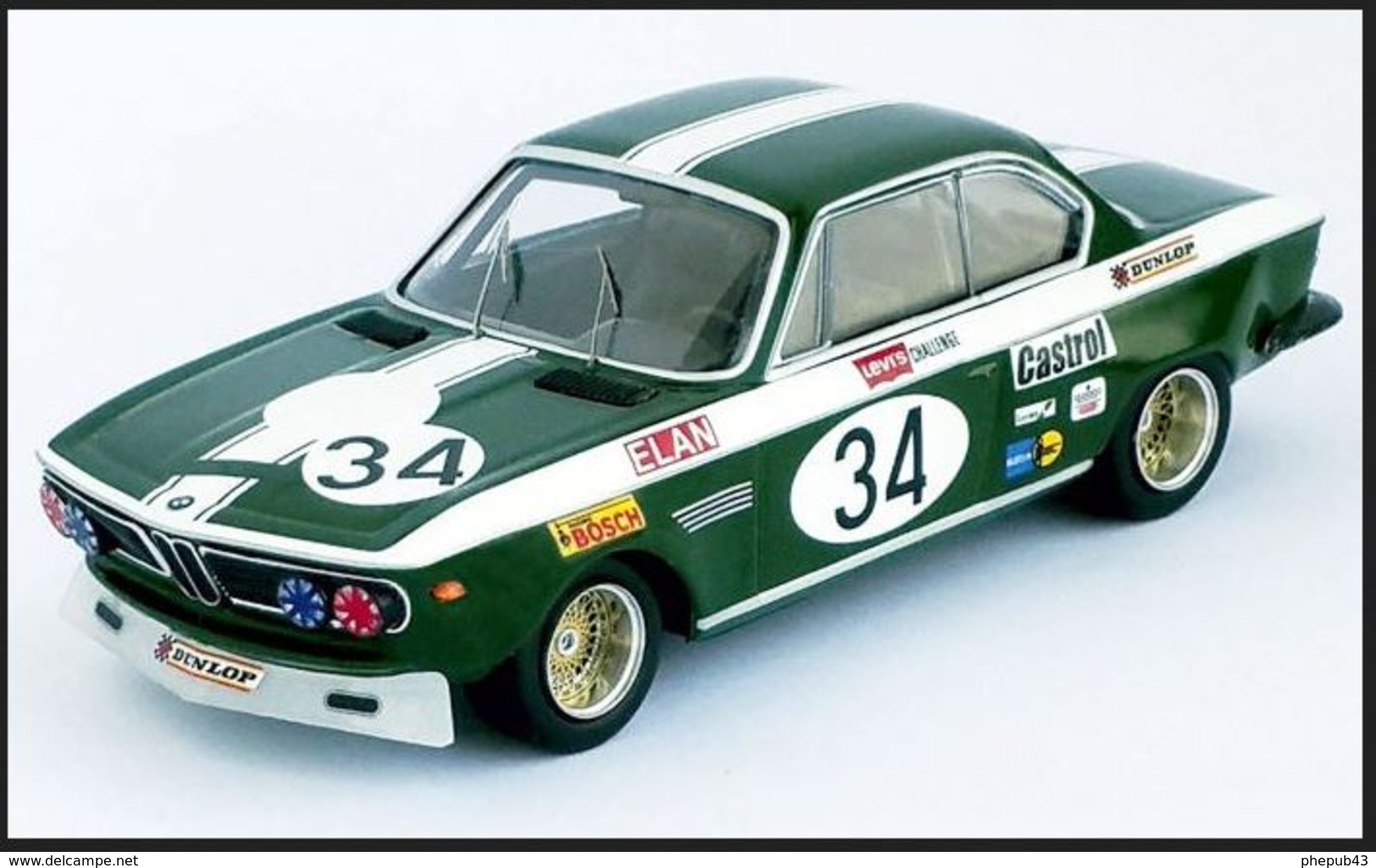 BMW 2800 CS - Broadspeed - John Fitzpatrick - 3rd Salzburgring 1972 #34 - Troféu - Trofeu