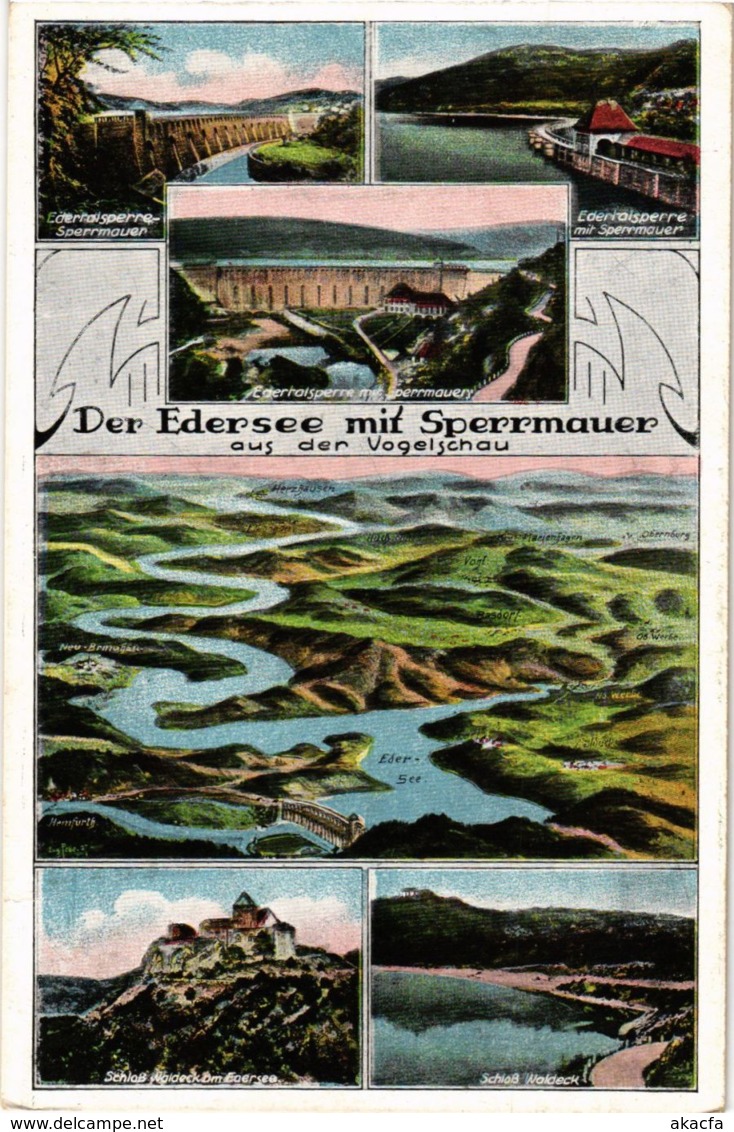 CPA AK Edersee Souvenir GERMANY (899822) - Edersee (Waldeck)