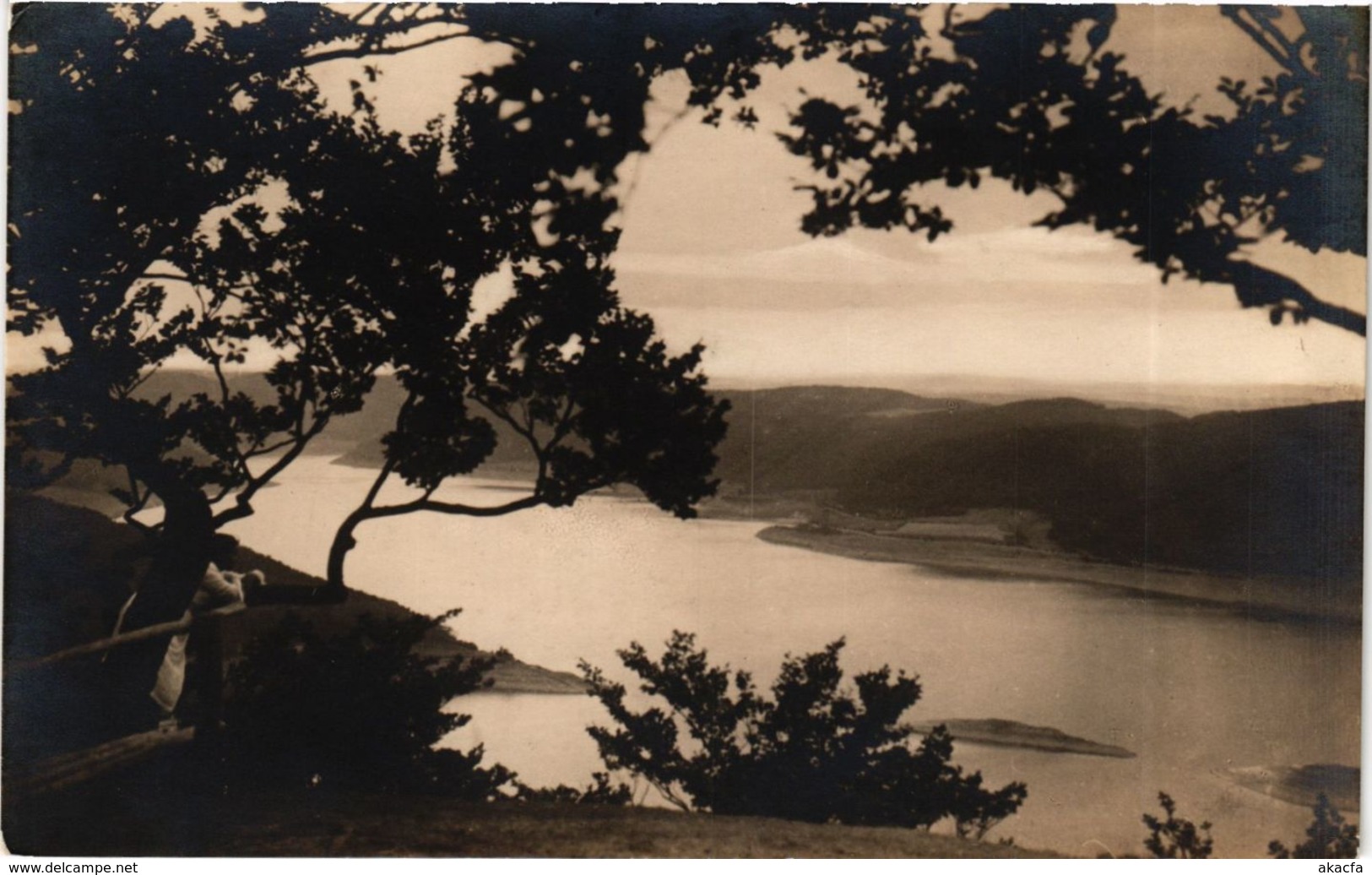 CPA AK Edersee Blick Von Der Kanzel GERMANY (899823) - Edersee (Waldeck)