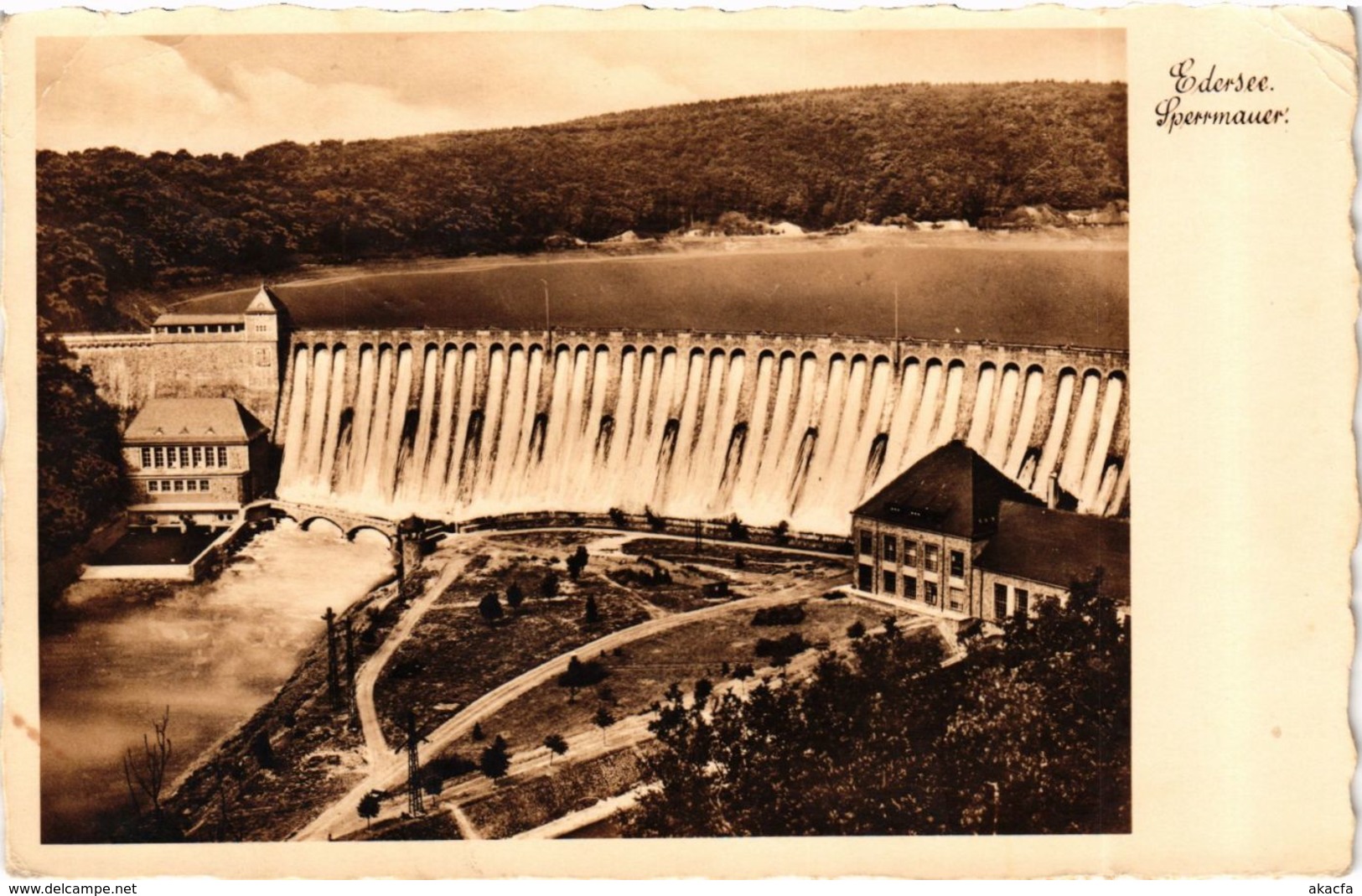 CPA AK Edersee Sperrmauer GERMANY (899838) - Edersee (Waldeck)