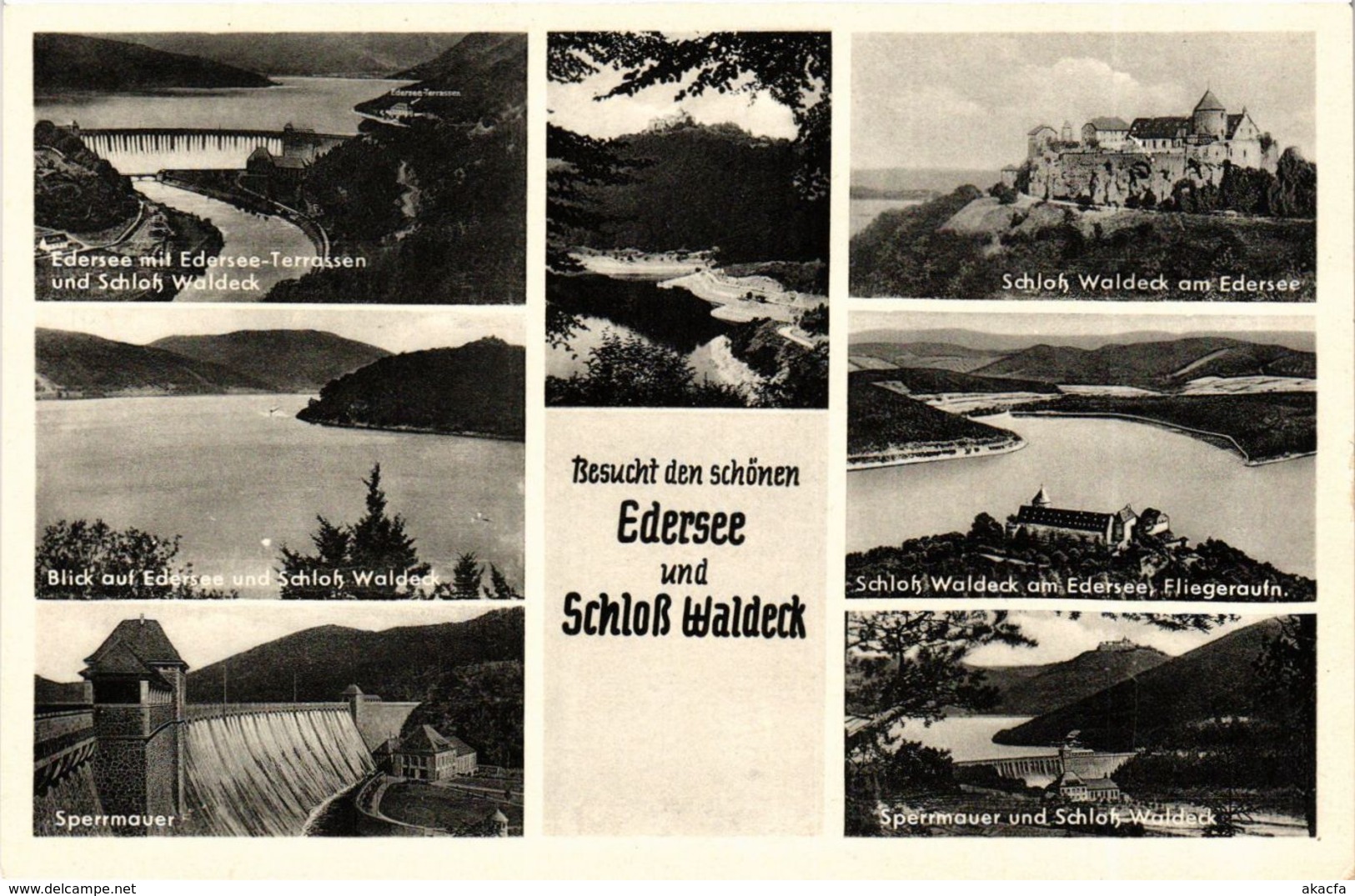 CPA AK Gruss Vom Edersee GERMANY (899839) - Edersee (Waldeck)